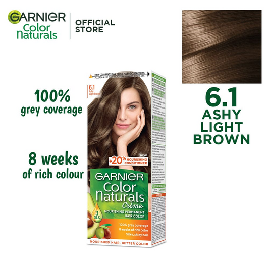 Garnier Color Naturals, Ashy Light Brown - 6.1
