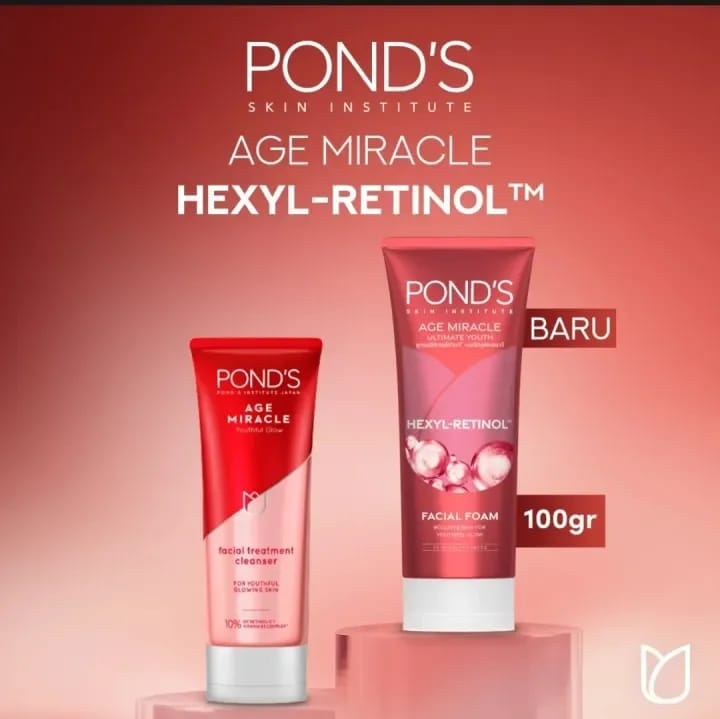 Pond's Age Miracle Hexyl-Retinol Facial Foam - 100ml