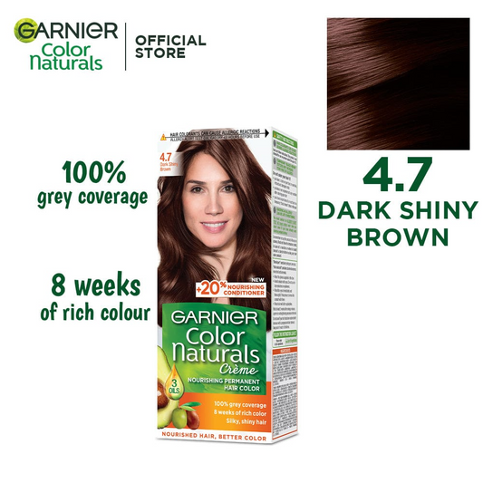 Garnier Color Naturals, Dark Shiny Brown - 4.7