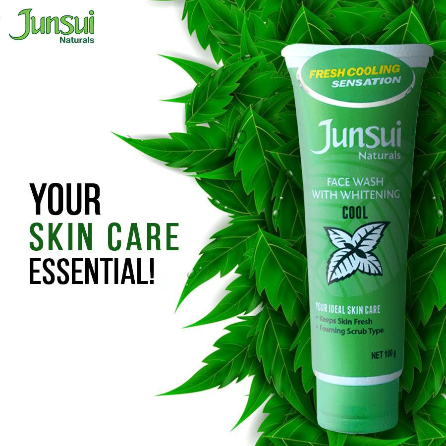 Junsui Naturals Cool Face Wash With Whitening - 100g