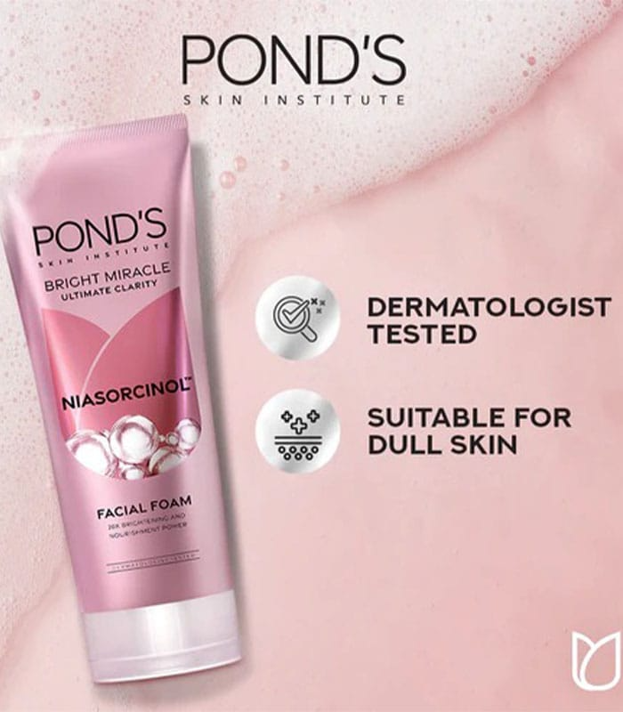 Pond's Bright Beauty Anti-Dullness Facewash with Niacinamide (Vitamin B3) - 100g