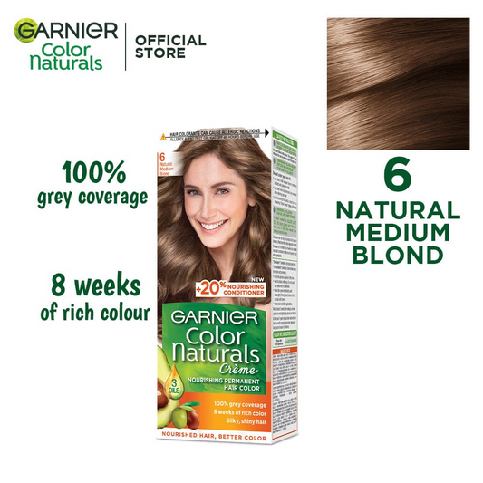 Garnier Color Naturals, Natural Medium Blond - 6