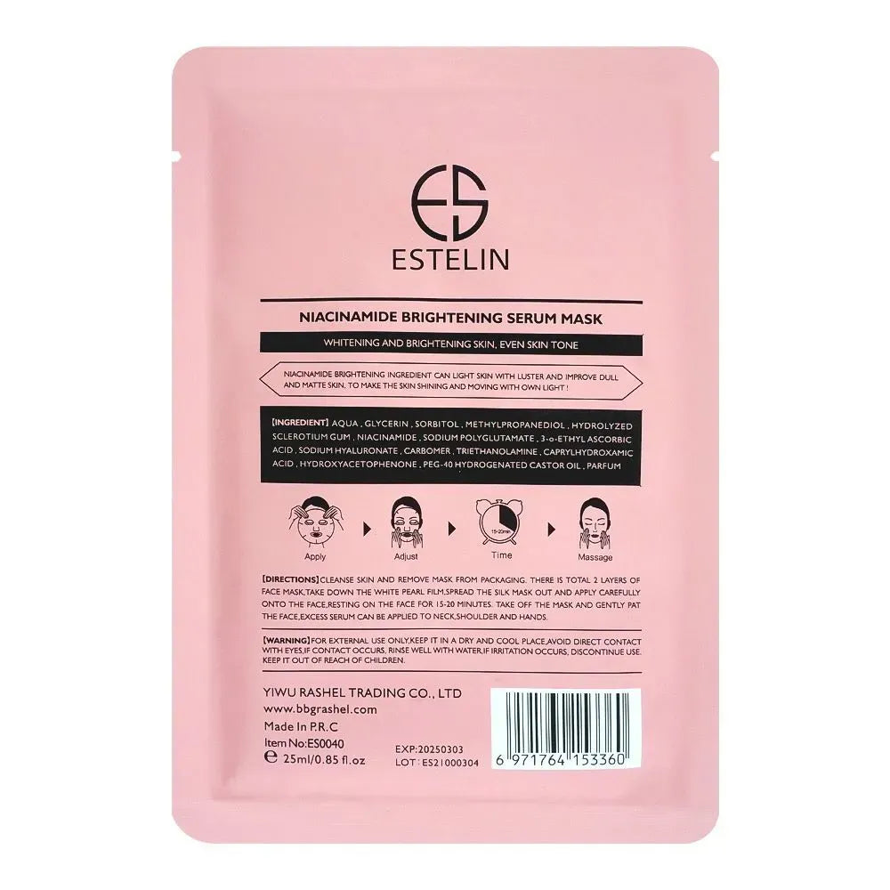 ESTELIN NIACINAMIDE BRIGHTENING SERUM MASK