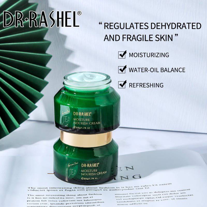 DR RASHEL Green Tea Moisture and Nourish Facial Cream 50g Face Cream