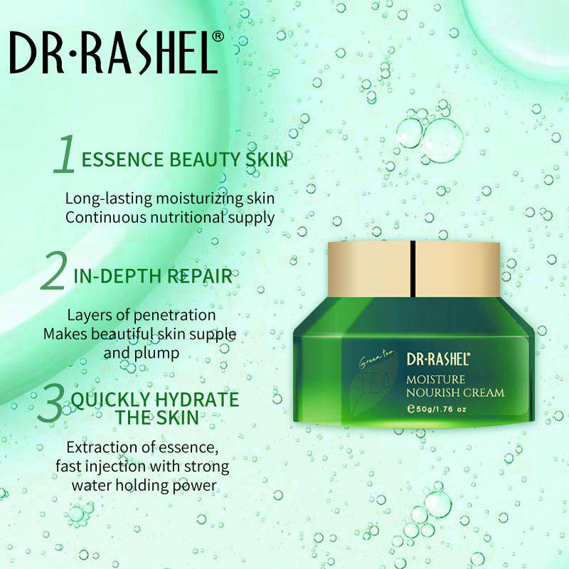 DR RASHEL Green Tea Moisture and Nourish Facial Cream 50g Face Cream
