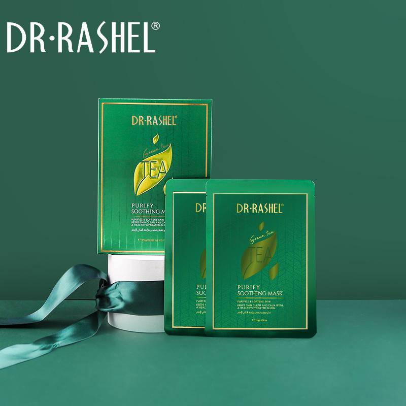 Dr Rashel Green Tea Purify Soothing Mask Sheets Pack of 5