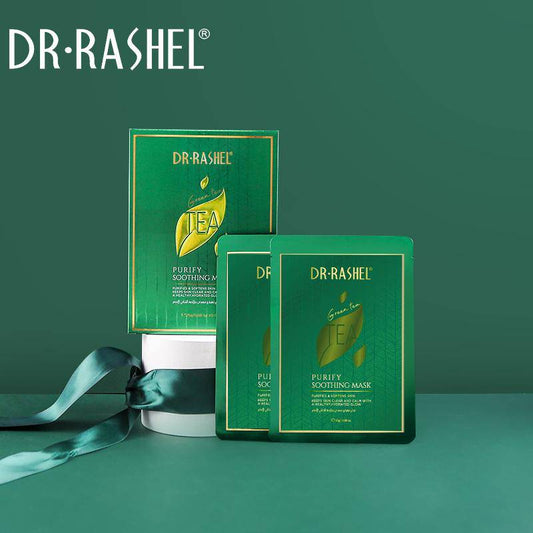 Dr Rashel Green Tea Purify Soothing Mask Sheets Pack of 5