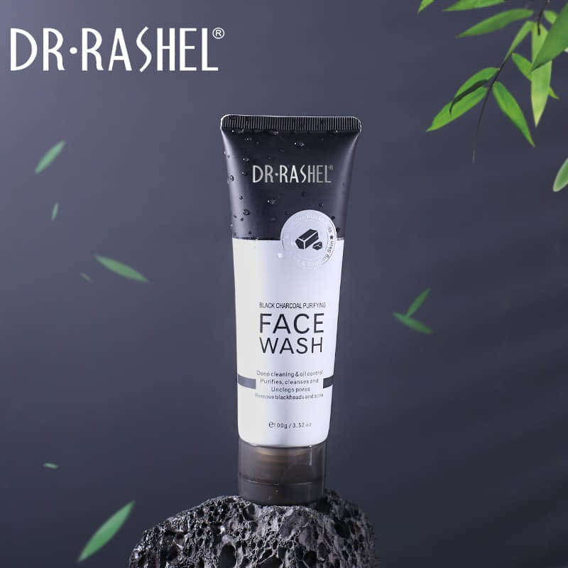 Dr. Rashel Black Charcoal Purifying Face Wash - 100g