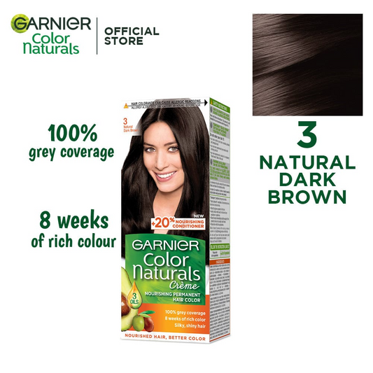 Garnier Color Naturals, Natural Dark Brown - 3
