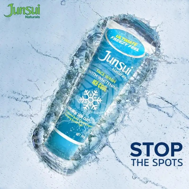 Junsui Naturals Ice Cool Face Wash With Whitening - 100g