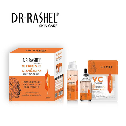 DR.Rashel 3 PCS Set Vitamin C Niacinamide Brightening Skin Care Facial Set