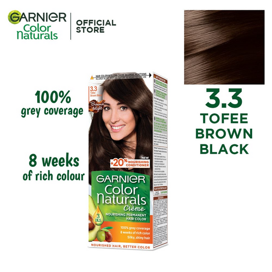Garnier Color Naturals, Tofee Brown Black - 3.3