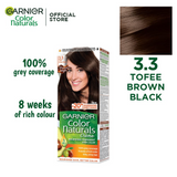 Garnier Color Naturals, Tofee Brown Black - 3.3